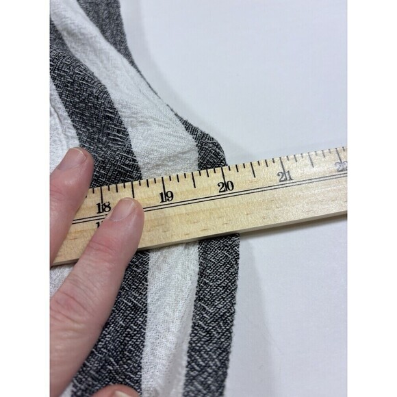 NSF Sue Romper White Blue Stripe Small Sleeveless Drawstring Waist Shorts - Picture 3 of 14